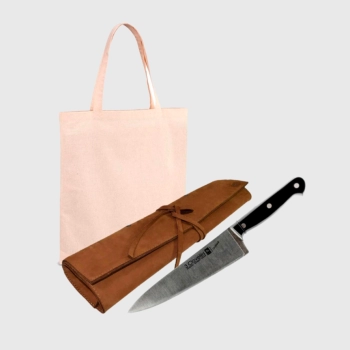 Cuchillo 3 Claveles Uniblock + Estuche Cuero